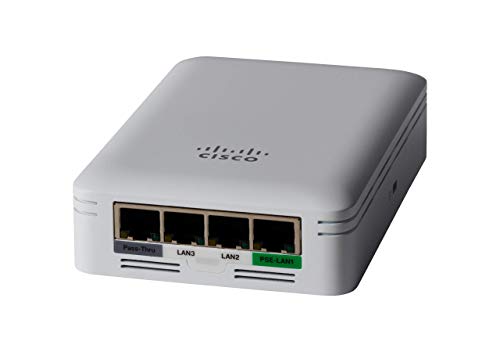 Cisco Business 145AC 802.11ac 2x2 Wave 2 Access Point 4 GbE-Ports 1 PoE – Wandplatte, eingeschränkter Schutz während der Lebensdauer (CBW145AC-E) von Cisco
