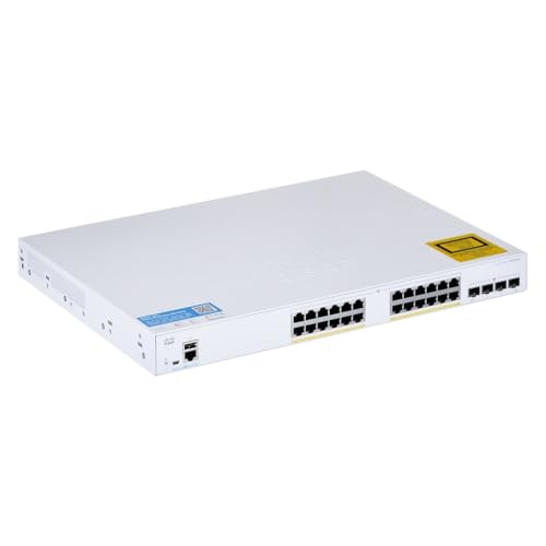 Cisco Business CBS250-24FP-4G Smart Switch | 24 GE-Ports | Full PoE | 4 x 1G-SFP | Begrenzter Lebenszeitschutz (CBS250-24FP-4G) von Cisco