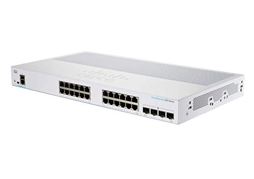 Cisco Business CBS250-24T-4G Smart Switch | 24 GE-Ports | 4 x 1G-SFP | Begrenzter Lebenszeitschutz (CBS250-24T-4G) von Cisco