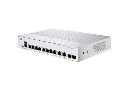 Cisco Business CBS250-8T-E-2G Smart Switch | 8 GE-Ports Ext. Netzteil | 2 x 1G-Combo-Ports | Begrenzter Lebenszeitschutz (CBS250-8T-E-2G) von Cisco