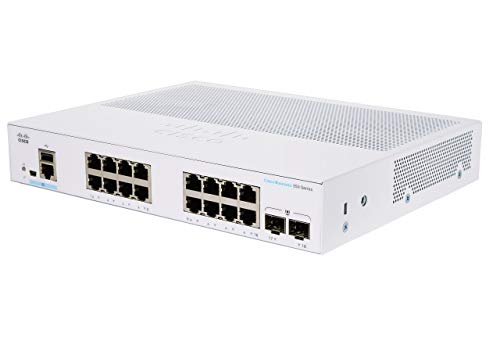 Cisco Business CBS350-16T-E-2G Managed Switch | 16 GE-Ports | Ext. Netzteil | 2 x 1G-SFP | Begrenzter Lebenszeitschutz (CBS350-16T-E-2G) von Cisco