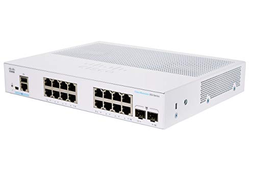 Cisco Business CBS350-16T-E-2G Managed Switch | 16 GE-Ports | Ext. Netzteil | 2 x 1G-SFP | Begrenzter Lebenszeitschutz (CBS350-16T-E-2G) von Cisco