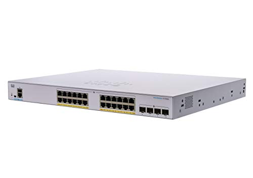 Cisco Business CBS350-24FP-4G Managed Switch | 24 GE-Ports | Full PoE | 4 x 1G-SFP | Begrenzter Lebenszeitschutz (CBS350-24FP-4G) von Cisco