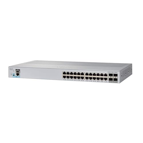Cisco Catalyst 2960L-SM-48PQ Netzwerk-Switch, 48 Gigabit Ethernet PoE+ Ports, 370 W PoE-Budget, 4 10G-SFP+-Uplink-Ports, erweiterte eingeschränkte Lebenszeitgarantie (WS-2960L-SM-48PQ) von Cisco
