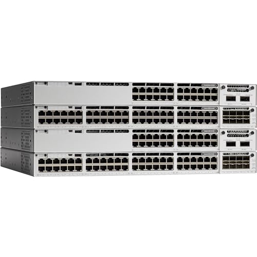 Cisco Catalyst C9300-24T-A gemanaged L2/L3 Gigabit Ethernet (10/100/1000) Energie Über Ethernet (PoE) Unterstützung 1U Grau Netzwerk-Switch, C9300-24T-A von Cisco Systems