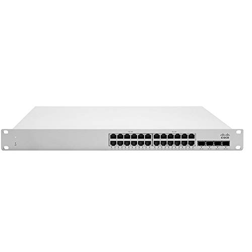 Cisco Meraki Cloud Managed MS350-24X Switch C3 Managed 24x10/100/1000 (UPOE) + 4X SFP+ 10GB (UPOE) Desktop-PC, Rack montierbar, UPOE (740W) von Cisco
