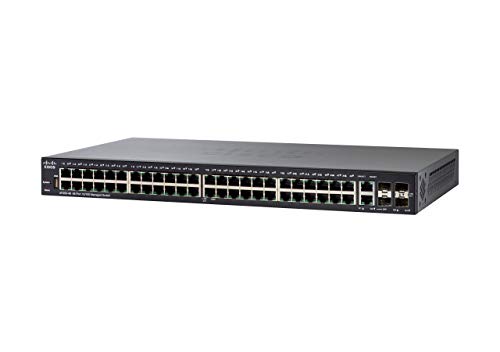 Cisco SF350-48 10/100-PoE-Managed Switch mit 48 Ports (SF350-48-K9-EU) von Cisco