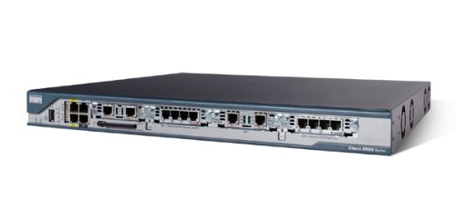 Cisco 2801 - Kabelrouter (Schnelles Ethernet, 10/100Base-T(X), 10,100 Mbit/s, 128-bit AES,192-bit AES,256-bit AES,3DES,DES, Cisco IOS, Schwarz, Blau, Edelstahl) von Cisco