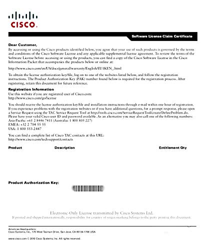 Cisco ASA 5500 UC Proxy 24 Session License Cisco ASA 5500 UC Proxy 24 Session License von Cisco Systems