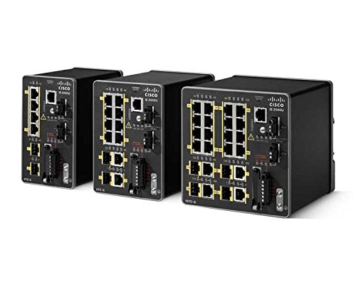 Cisco Industrial Ethernet 2000U Series Switch - 16 x 10/100 RJ-45 Ports mit 2 x Combo GE Ports (PoE+) von Cisco
