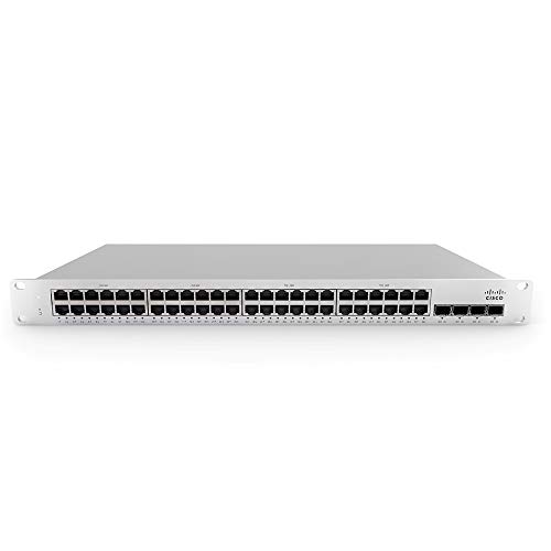 Cisco MS350-48 Gestionado L3 Gigabit Ethernet (10/100/1000) grau 1U - Netzwerk-Switch (verwaltet, L3, Gigabit Ethernet (10/100/1000), Rackmontage, 1U) von Cisco
