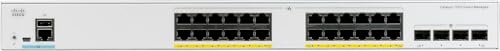 Cisco Systems Catalyst 1000-24T-4X-L Netzwerk-Switch, 24 Gigabit Ethernet (GbE)-Ports, 4 10G-SFP+-Uplink-Ports, lüfterloser Betrieb, erweiterte eingeschränkte Lebenszeitgarantie (C1000-24T-4X-L) von Cisco