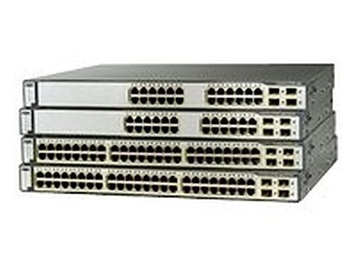 Cisco Systems Catalyst 3750G-48PS-E Switch Giga 48 x RJ45 10/100 / 1000 PoE +4 x MiniGBIC 19 von Cisco