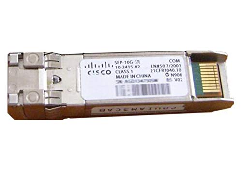 Cisco Wiederaufbereitetes 10GBASE-SR-S-RF SFP-Modul für 10 Gigabit Ethernet Bereitstellungen, Hot Swappable, 5 Jahre Standard Garantie (SFP-10G-SR-RF) von Cisco