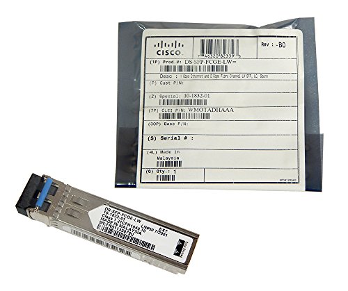 SFP Transceiver Modul, 1310 nm optische Wellenlänge, 10 km maximale Übertragungsdistanz SFP Transceiver Modul, 1310 nm optische Wellenlänge, 10 km maximale Übertragungsdistanz von Cisco