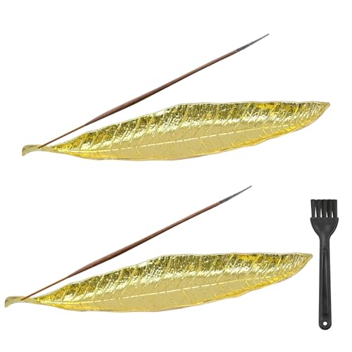 2 Stück Räucherstäbchen Halter Blätter Ash Catcher Räucherstäbchenhalter Leaf Räuchergefäß Mit Aschebürste für Räucherstäbchen für Yoga Meditation Büro Gelten Zuhause Wohnkultur 2 Stück Räucherstäbchen Halter Blätter Ash Catcher Räucherstäbchenhalter Leaf Räuchergefäß Mit Aschebürste für Räucherstäbchen für Yoga Meditation Büro Gelten Zuhause Wohnkultur von Cisolen