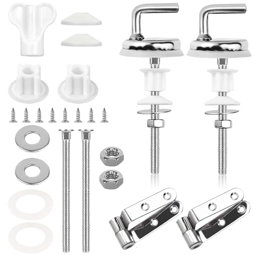 2 Stück WC Sitz Befestigung Toilettensitz Scharnier Edelstahl Ersatzteile WC Sitz Scharniere für Toilettendeckel Universal Toilettenscharniere Toilettensitzbolzen von Cisyia