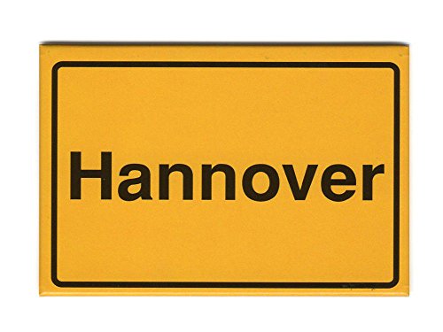 City Souvenir Shop Magnet Ortsschild Hannover von City Souvenir Shop