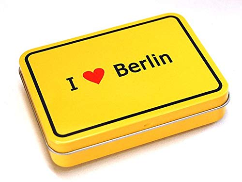 City Souvenir Shop Metall-Dose I love Berlin, ca. 10 x 8,5 x 2 cm von City Souvenir Shop