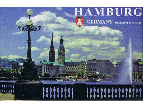 Foto-Magnet Hamburg Alsterblick, Souvenir, ca. 8 x 5,4 cm von City Souvenir Shop