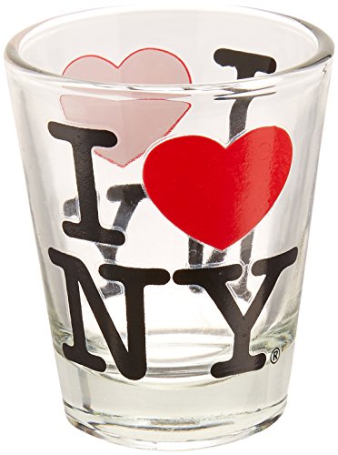 Great Places To You Schnapsglas "I Love New York", offizielles Lizenzprodukt von City-Souvenirs