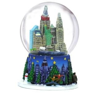 Mini-Schneekugel New York City und Rockefeller Center Skyline NYC, 6,3 cm Mini-Schneekugel New York City und Rockefeller Center Skyline NYC, 6,3 cm von City-Souvenirs