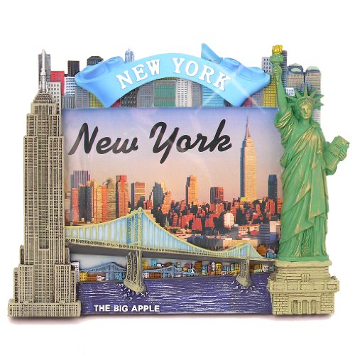 New York City Bild Rahmen für 4 x 6 Fotos, von NYC Bilderrahmen Collection (17,1 cm hoch) von City-Souvenirs