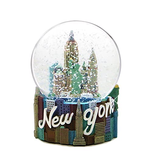 New York City Schneekugel (8,9 cm), von Skyline NYC Snow Globes Collection von City-Souvenirs