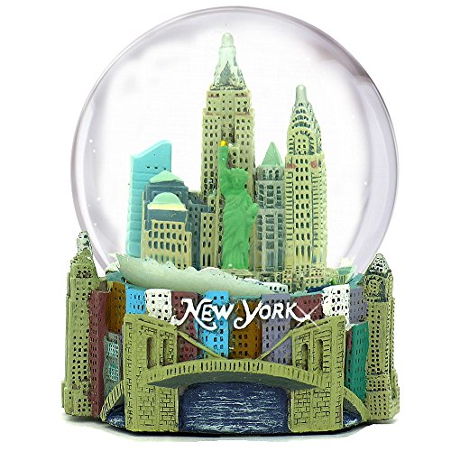 Schneekugel New York City, 100 mm, New York City Schneekugel, 14 cm hoch, spielt New York, New York von City-Souvenirs