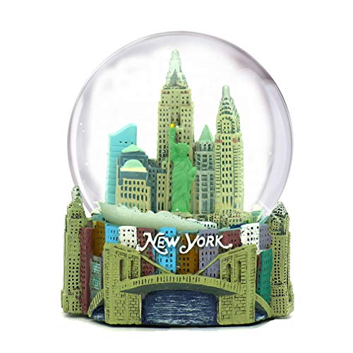 Skyline New York City Schneekugel, Souvenir, 8,9 cm hoch, 65 mm von City-Souvenirs