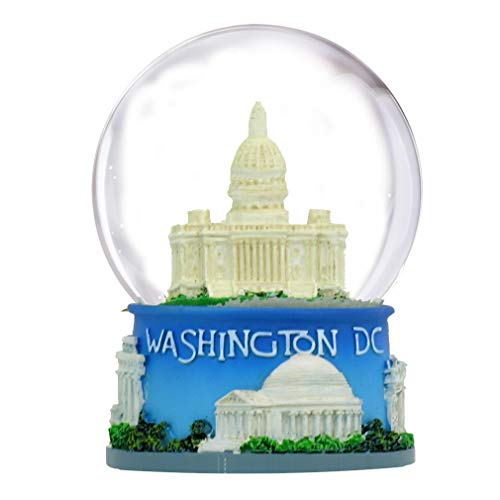 Washington DC Schneekugel mit dem Kapitol Building und DC Monuments 8,9 cm von City-Souvenirs