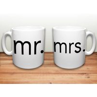Mr. Und Mrs Mugs - Hochzeit Geschenk Tassen Braut Bräutigam-Geschenk Set Aus 2 Verheiratet Paar Seine Ihre Kaffeetassen von CityMonograms