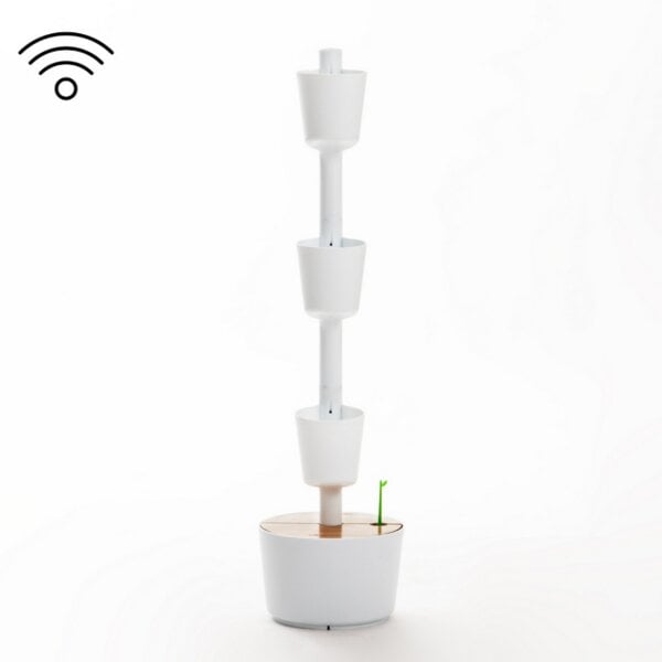 CitySens Vertikaler Blumentopf mit Wifi-Selbstbewässerung; 3 Blumentöpfe von CitySens