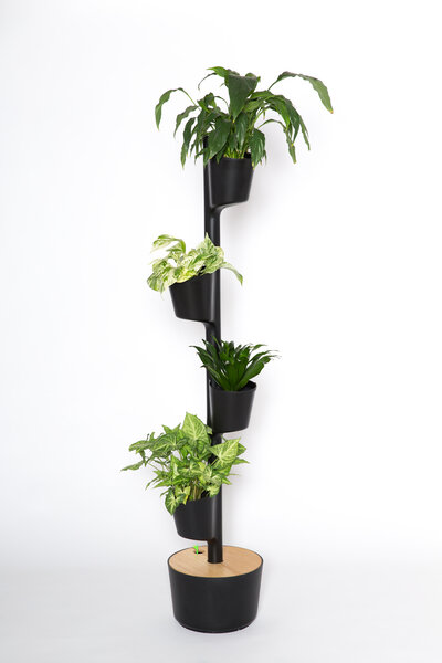 CitySens Vertikaler Blumentopf mit manueller Bewässerung; 4 Blumentöpfe von CitySens