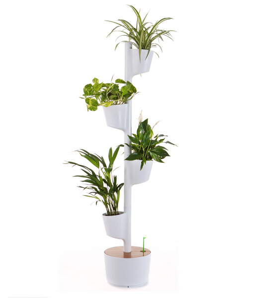 CitySens Vertikaler Blumentopf mit manueller Bewässerung; 4 Blumentöpfe von CitySens