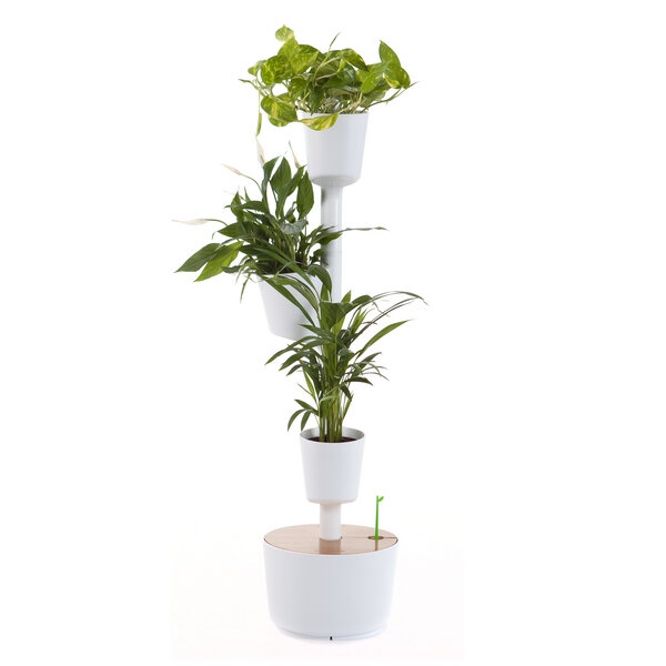 CitySens vertikaler Blumentopf mit automatischer Bewässerung; 3 Blumentöpfe von CitySens