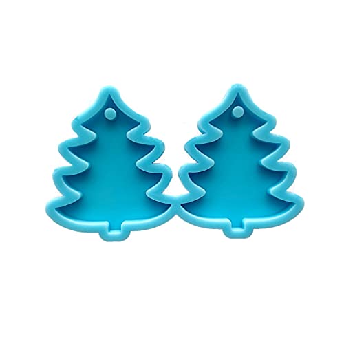 Cityfly Christmas Pine Tree Earrings Epoxy Resin Mold DIY Eardrop Dangler Silicone Mould von Cityfly