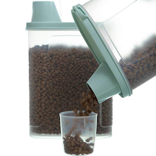 Citylife 2er-Pack Luftdichte Hundefutter Vorratsbehälter Wasserdichter Aufbewahrungsbehälter für Katzenfutter mit Messbecher Futtercontainer Aufbewahrung 2300ml Citylife 2er-Pack Luftdichte Hundefutter Vorratsbehälter Wasserdichter Aufbewahrungsbehälter für Katzenfutter mit Messbecher Futtercontainer Aufbewahrung 2300ml von Citylife