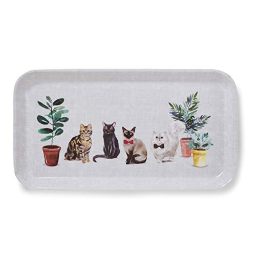 Cooksmart Curious Cats Kleines Tablett von Cooksmart