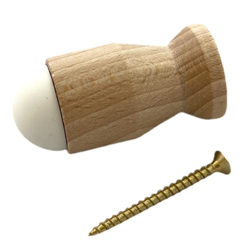Wandstopper aus Buchenholz mit einem Durchmesser von 26 mm. von CiviC