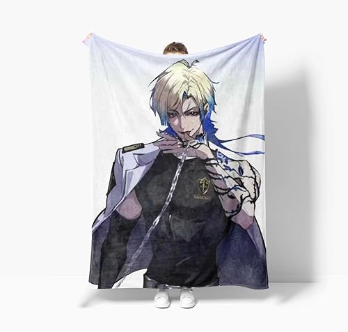 Blue Lock Anime Decke Flauschig Warm Flanell Decke Isagi Yoichi Nagi Seishiro Plüsch Decke Kinder Manga Sofadecke Für Herbst Winter von Ciyoulio