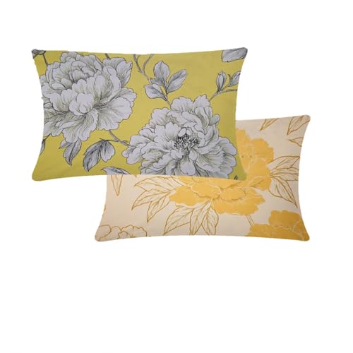 Kissenbezug 40x80cm Weiß Outdoor Kissenbezug Wasserdicht Zierkissenbezüge Blumen Leinen Sofakissen Mit Unsichtbarem Reißverschluss 2 er Set Für Garten Stuhl Deko Wohnzimmer Geschenke Für Frauen T93 Kissenbezug 40x80cm Weiß Outdoor Kissenbezug Wasserdicht Zierkissenbezüge Blumen Leinen Sofakissen Mit Unsichtbarem Reißverschluss 2 er Set Für Garten Stuhl Deko Wohnzimmer Geschenke Für Frauen T93 von Cjwcclcn