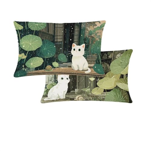 Kissenbezug 50x80cm Grün Outdoor Kissenbezug Wasserdicht Zierkissenbezüge Creme Samt Sofakissen Mit Unsichtbarem Reißverschluss 2 er set Für Garten Stuhl Deko Wohnzimmer Geschenke Für Frauen T109 Kissenbezug 50x80cm Grün Outdoor Kissenbezug Wasserdicht Zierkissenbezüge Creme Samt Sofakissen Mit Unsichtbarem Reißverschluss 2 er set Für Garten Stuhl Deko Wohnzimmer Geschenke Für Frauen T109 von Cjwcclcn