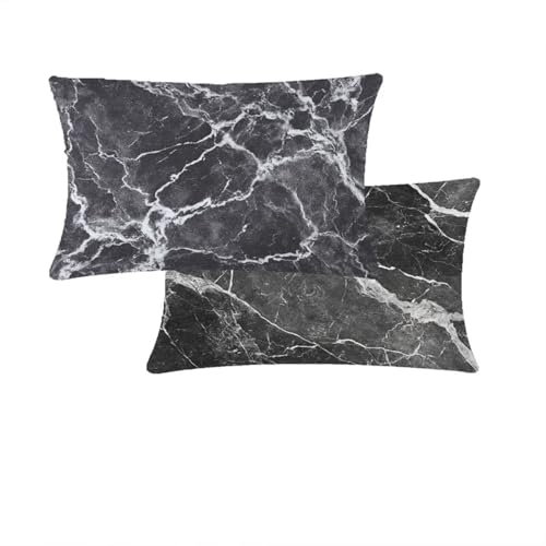 Outdoor Kissenbezug 40x80cm Grau Kissenbezug Herbst Garten Zierkissenbezüge Weiß Samt Sofakissenbezüge Doppelseitiges Druckdesign 2 er set Für Deko Wohnzimmer Schlafzimmer Stuhl Sofa Balkon T110 von Cjwcclcn