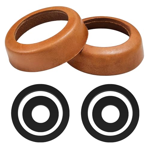 Ledermanschette für Schwengelpumpe Typ 75, 2 Stück Ersatzkolben für Schwengelpumpen, Kolbenmanschetten für Handpumpe Wasserpumpen Gartenpumpe Brunnenpumpe(Braun) von Cjytdkj