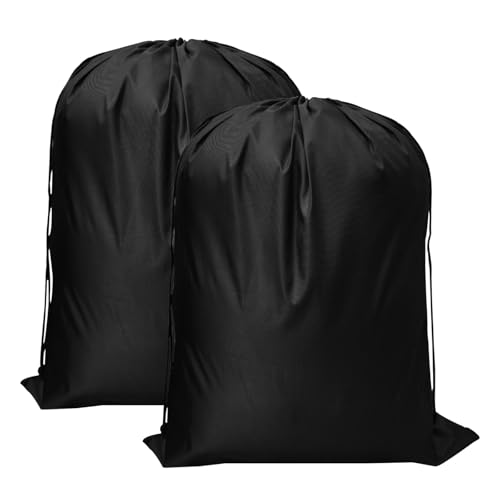 Wäschesack Reise, 2 Stück Schmutzwäschebeutel Reise, 50 x 60 cm Schmutzwäschebeutel für Camping Zuhause College Wohnheim Reisen Wäscheraum(Schwarz) von Cjytdkj