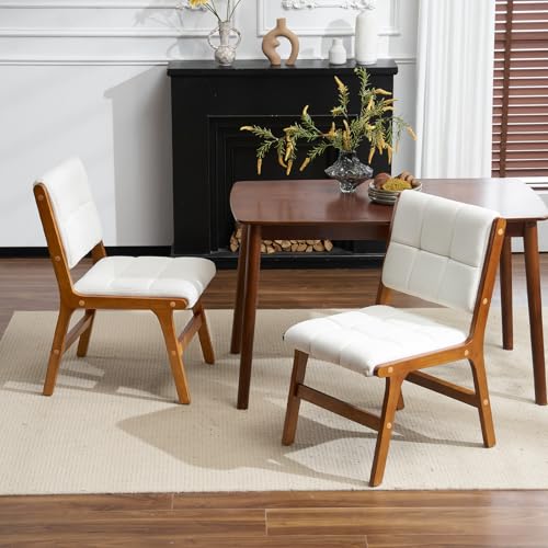Ckaff Esszimmerstühle, Küchenstühle, 2er Set, Küchenstuhl Terrassenlesestühle Polsterstuhl mit Quadrat Rückenlehne, Wohnzimmerstuhl Schminktischstühle Schreibtischstühle für Esszimmer, Leinen, Beige Ckaff Esszimmerstühle, Küchenstühle, 2er Set, Küchenstuhl Terrassenlesestühle Polsterstuhl mit Quadrat Rückenlehne, Wohnzimmerstuhl Schminktischstühle Schreibtischstühle für Esszimmer, Leinen, Beige von Ckaff
