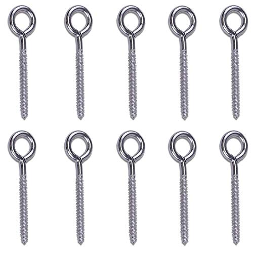 ClAZTyict 10 Packung Edelstahl Schrauben Metall Haken Klemmenring Ösen Haken Selbst Schneidende Schrauben M6 ClAZTyict 10 Packung Edelstahl Schrauben Metall Haken Klemmenring Ösen Haken Selbst Schneidende Schrauben M6 von ClAZTyict