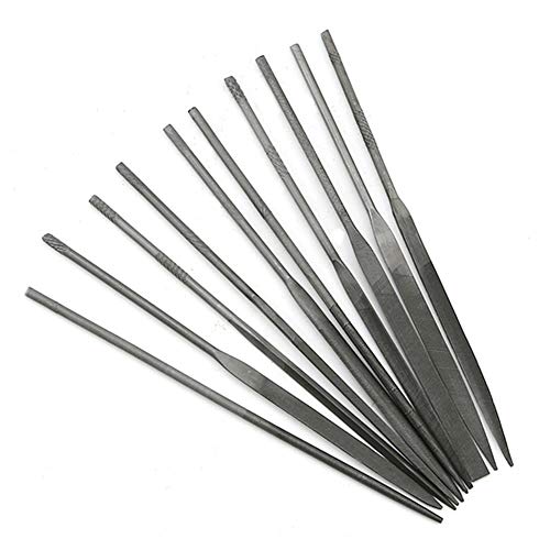 ClAZTyict 10 StüCk Kleine Nadel Feilen Set 140Mm Schmuck Werkzeuge Perlen Hobby Schnitzen Reparatur Schneid Werkzeug von ClAZTyict