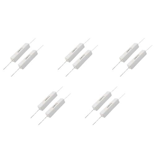 ClAZTyict 10 Stueck Drahtgewickelt Keramik Zement-Widerstaende 8 Ohm 20W 5% von ClAZTyict